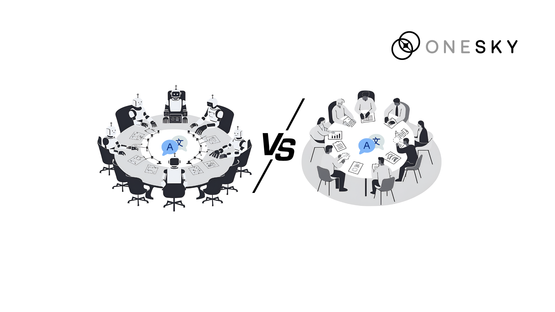 Multi-agent AI vs Traditional Human translation